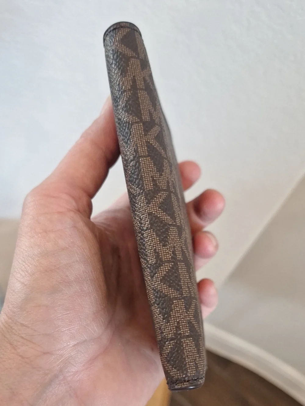 Michael Kors Jet Set Travel Passport Wallet Brown Monogram